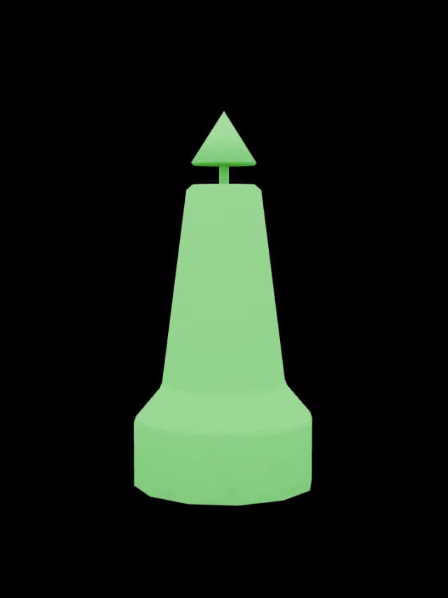 Bouée Latérale tribord (rendu 3D du jeu CapCôtier)