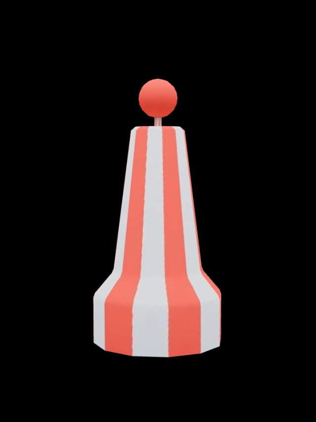 Bouée Eaux saines (rendu 3D du jeu CapCôtier)