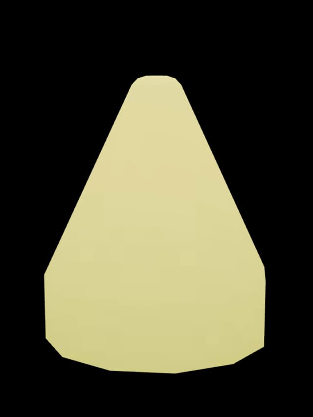 Bouée Chenal traversier - cône (rendu 3D du jeu CapCôtier)